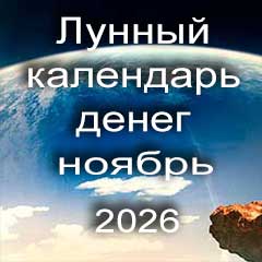 Лунный календарь денег на ноябрь 2026 года