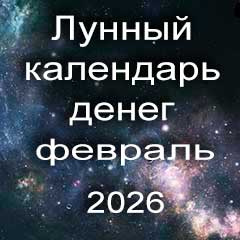 Лунный календарь денег на февраль 2026 года