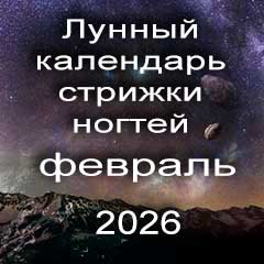 Лунный календарь стрижки ногтей на февраль 2026 года 
