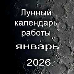 Лунный календарь устройства на работу на январь 2026 года