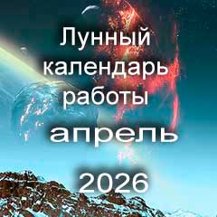 Лунный календарь устройства на работу на апрель 2026 года 