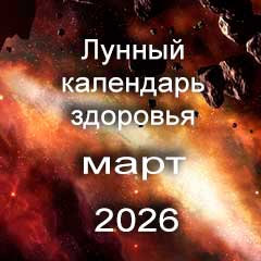Лунный календарь здоровья на март 2026 года