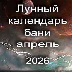 Лунный календарь бани на апрель 2026 года 