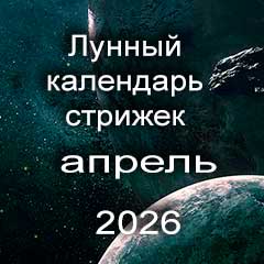Лунный календарь стрижки волос на апрель 2026 года