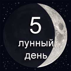 5 лунный день характеристика дня